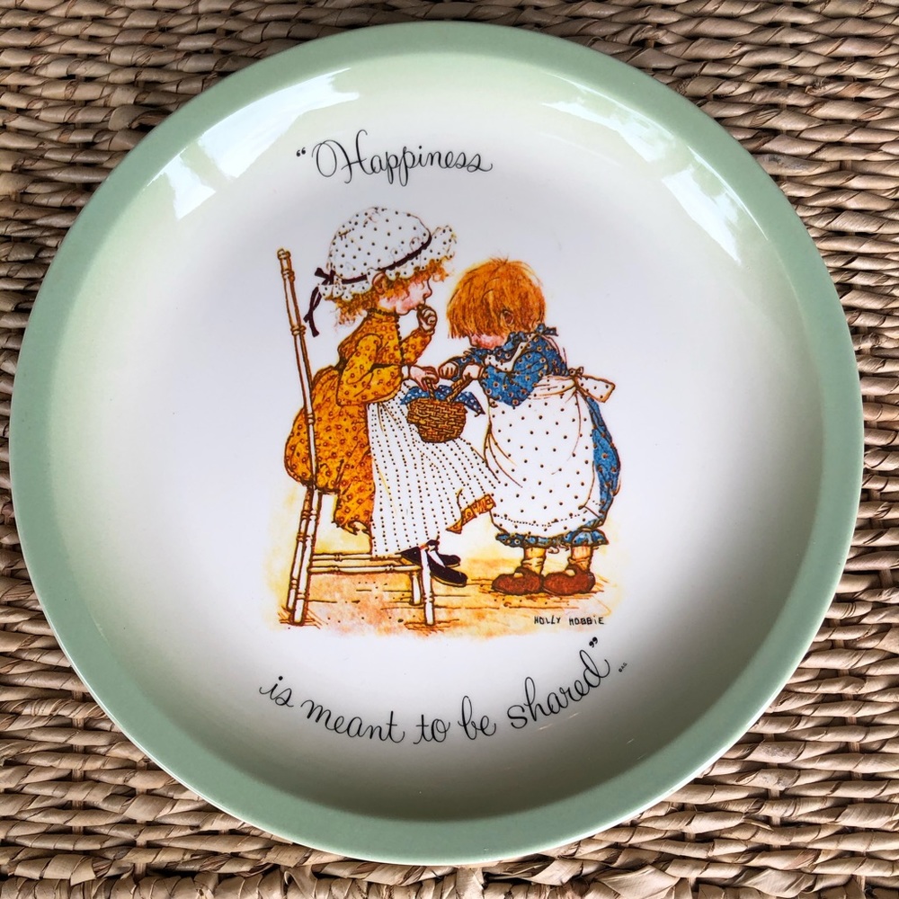 Vintage Holly Hobbie plate
